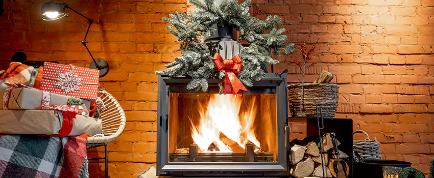 Travis Industries Linear Gas Fireplace Installation in Lemont, Illinois