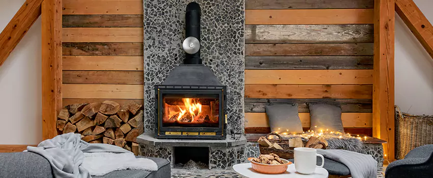 Thelin Hearth Products Direct Vent Gas Stove Fireplace Inspection in Lemont, Illinois